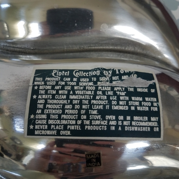 Relish Dish The Pintel Collection by Towle 14 x 8 - Picture 10 of 10